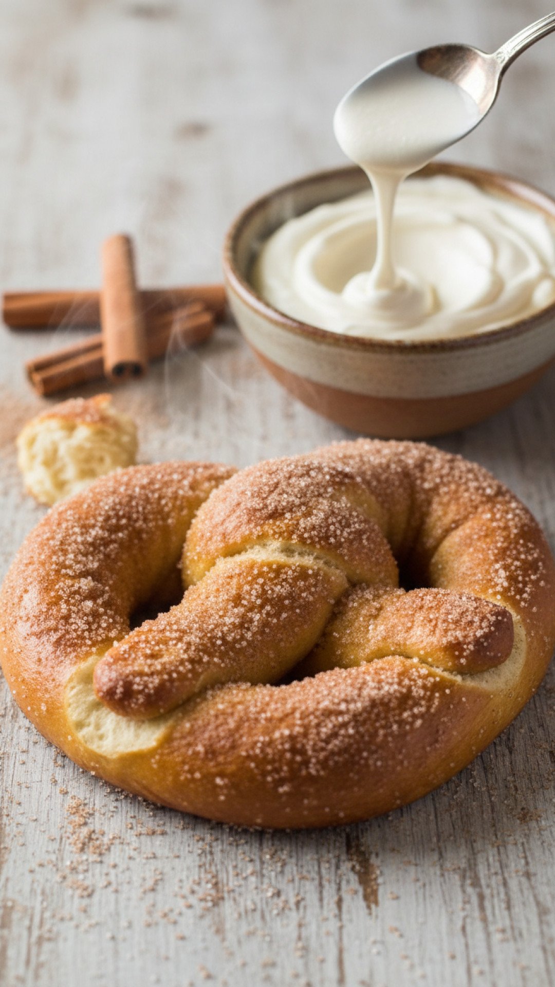 Soft Cinnamon Sugar Pretzels Preparation