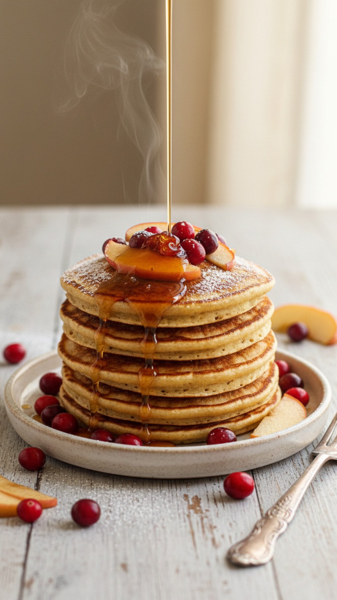 Spiced Apple Cranberry Pancakes Preparation