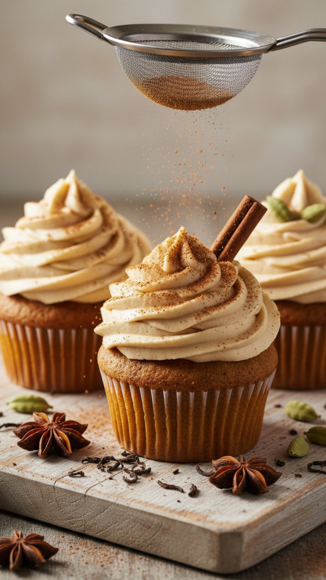 Spiced Chai Latte Cupcakes Preparation