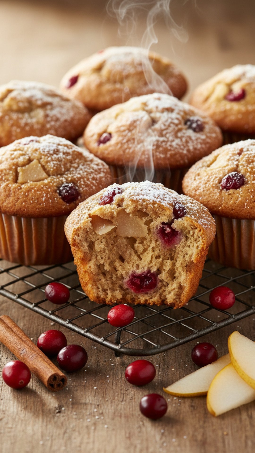 Warm Spiced Pear and Cranberry Muffins for Cozy Mornings 4 Spiced Pear and Cranberry Muffins Preparation