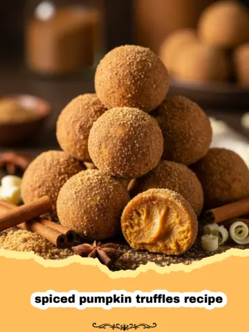 Warm and Cozy Homemade Spiced Pumpkin Truffles