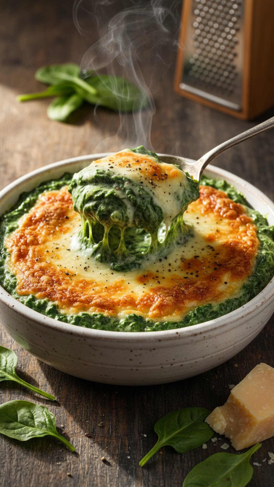 The Ultimate Creamy Steakhouse-Style Creamed Spinach 4 Steakhouse-Style Creamed Spinach Preparation