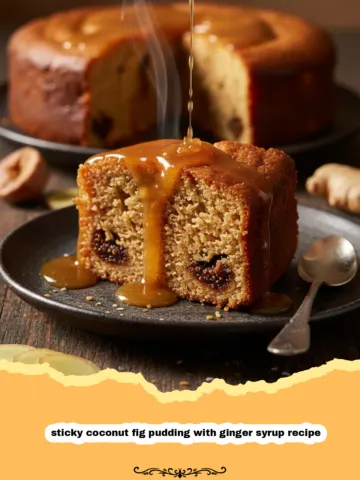 The Ultimate Sticky Coconut Fig Pudding with Ginger Syrup
