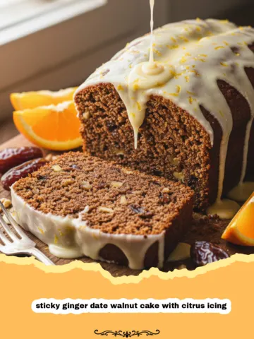 The Ultimate Sticky Ginger Date Walnut Cake with Citrus Icing Recipe 12 The Ultimate Sticky Ginger Date Walnut Cake with Citrus Icing Recipe