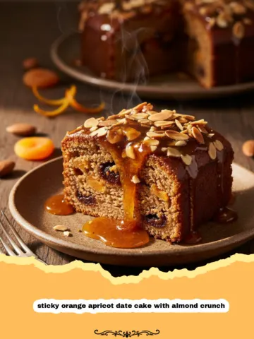The Ultimate Sticky Orange Apricot Date Cake with Almond Crunch 24 The Ultimate Sticky Orange Apricot Date Cake with Almond Crunch