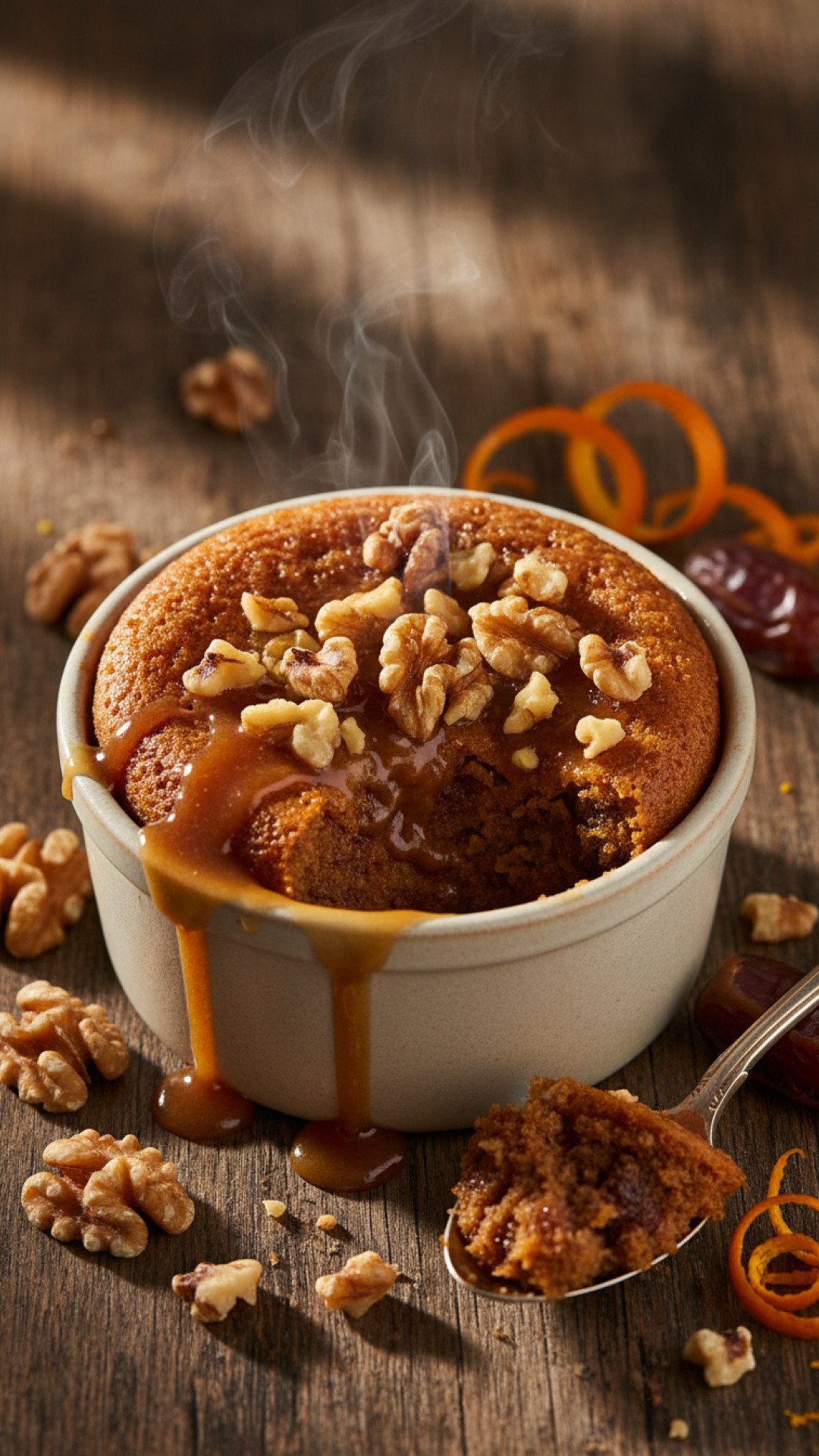The Ultimate Sticky Orange Date Pudding with Toasted Walnuts 4 Sticky Orange Date Pudding with Toasted Walnuts Preparation