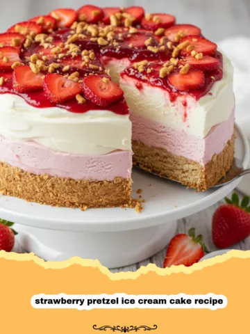The Ultimate Strawberry Pretzel Ice Cream Cake Recipe 15 The Ultimate Strawberry Pretzel Ice Cream Cake Recipe