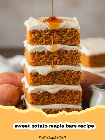 Sweet Potato Maple Bars with Spiced Glaze