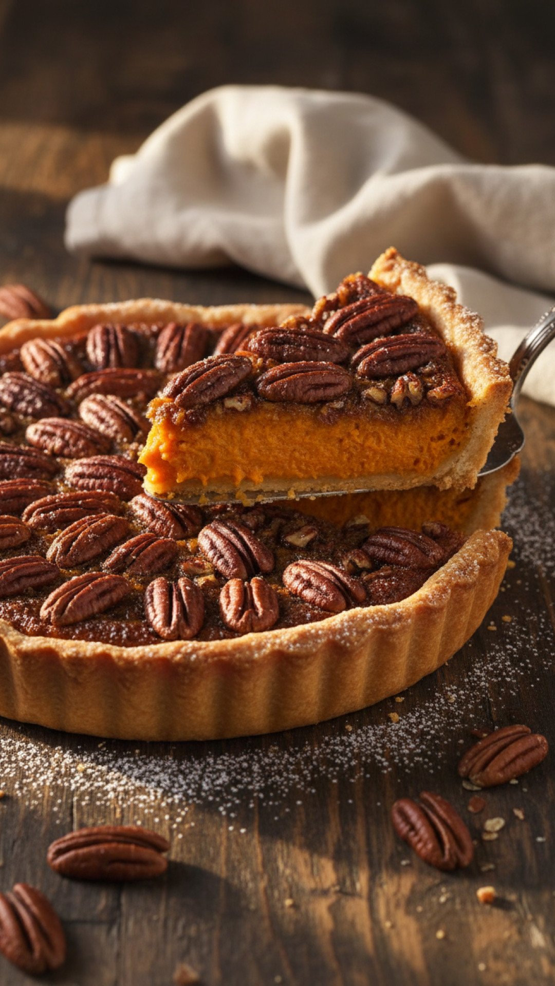 The Ultimate Sweet Potato Pecan Tart with a Buttery Maple Glaze 4 Sweet Potato Pecan Tart Preparation