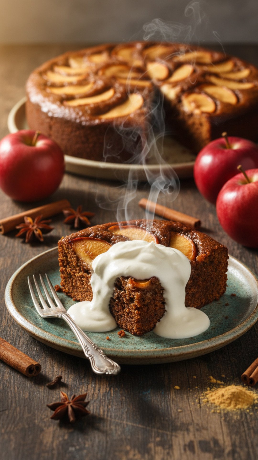 The Ultimate Apple Gingerbread Cake Preparation