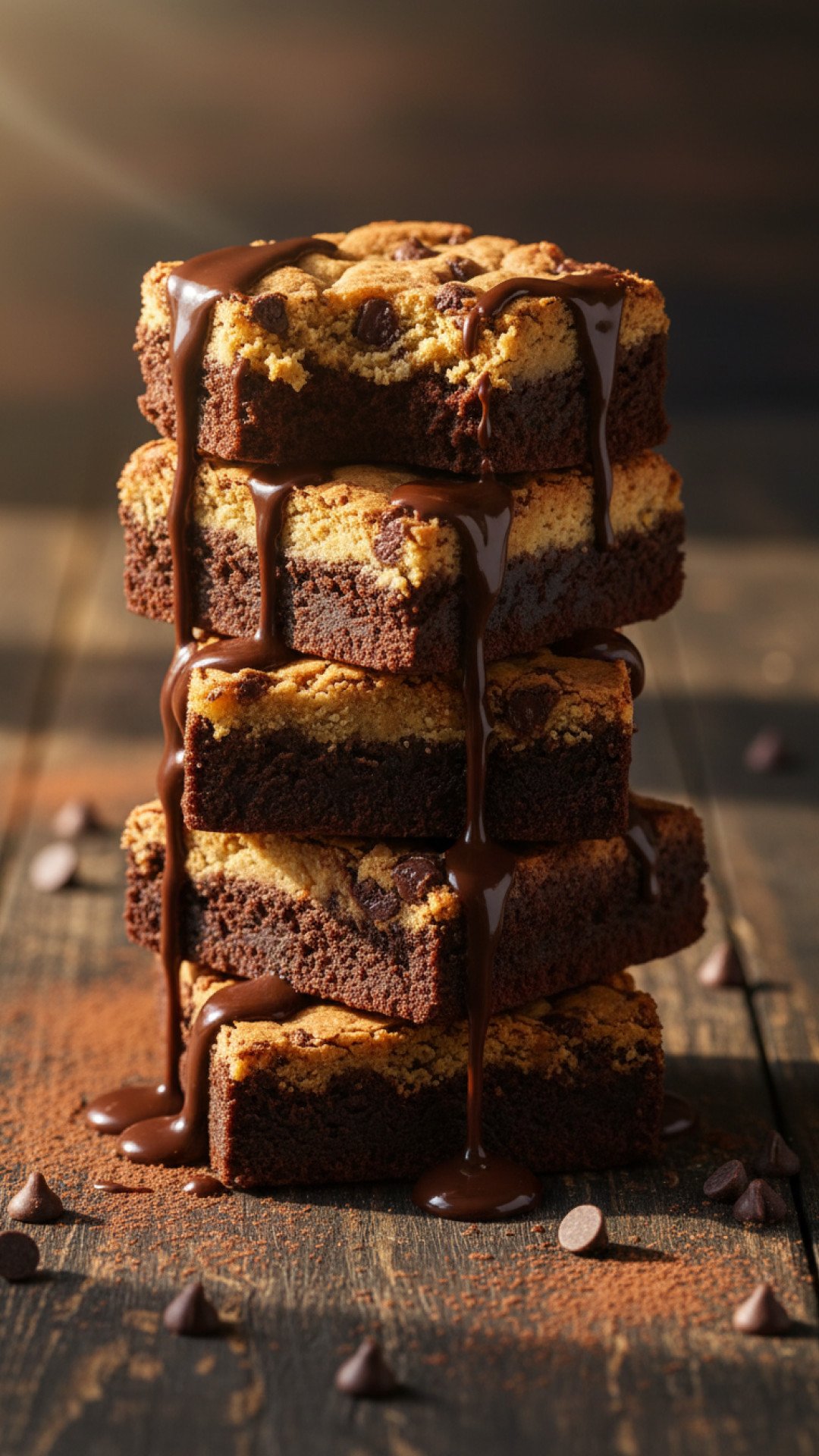 The Ultimate Cookie Dough Brownies Preparation