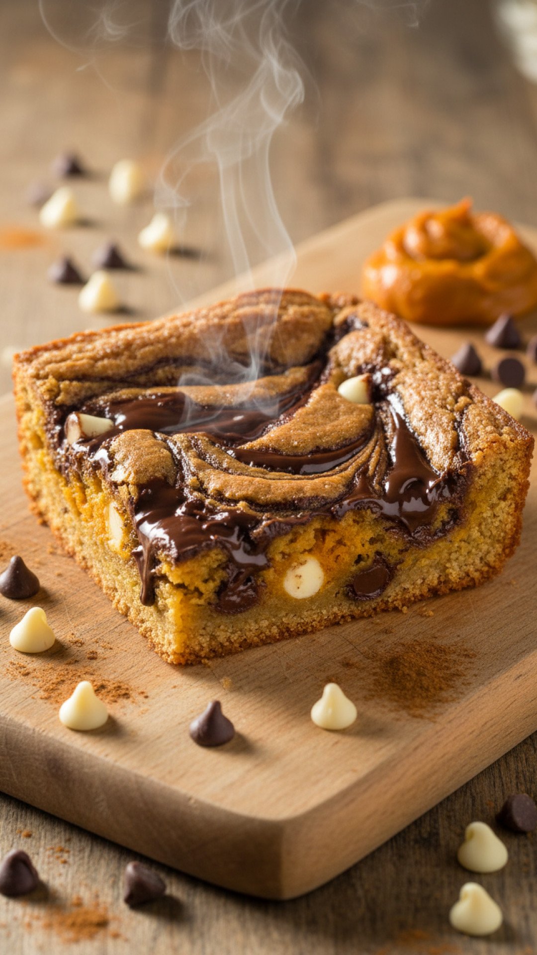 The Ultimate Pumpkin and Chocolate Swirl Blondies Preparation