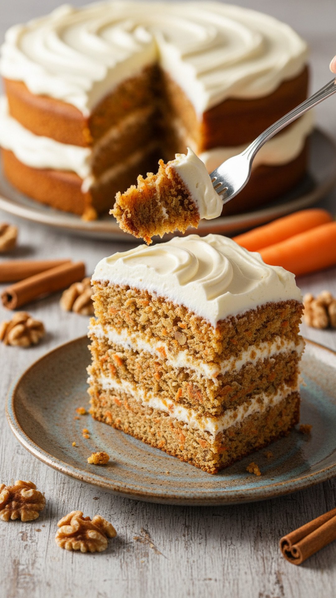 Ultimate Moist Carrot Cake with Cream Cheese Frosting Preparation