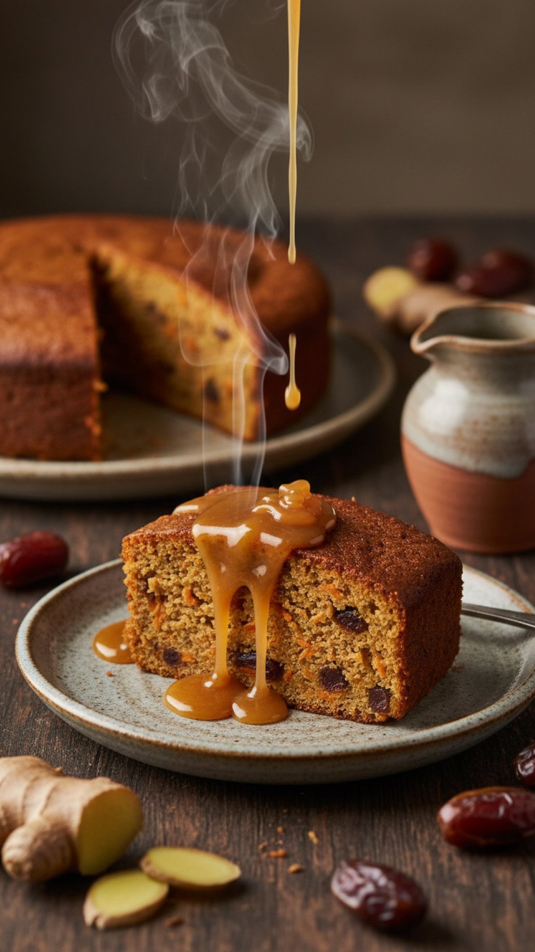 The Most Comforting Warm Carrot and Date Pudding with Ginger Syrup Recipe 4 Warm Carrot and Date Pudding with Ginger Syrup Preparation