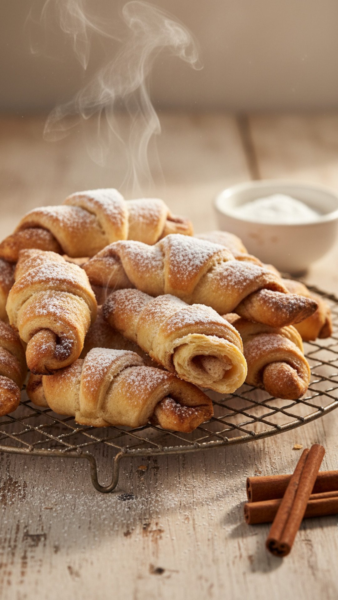 Easy Homemade Warm Cinnamon Crescent Twists 4 Warm Cinnamon Crescent Twists Preparation