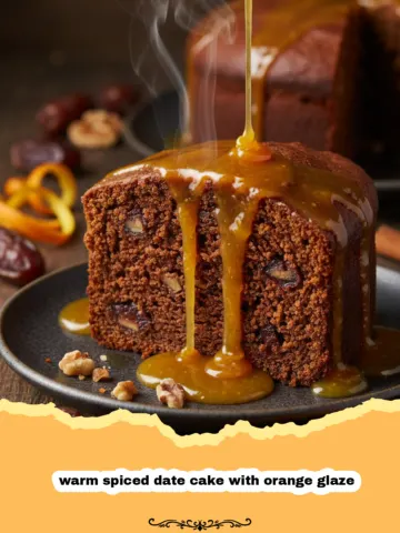 The Ultimate Warm Spiced Date Cake with Orange Glaze for Cozy Evenings