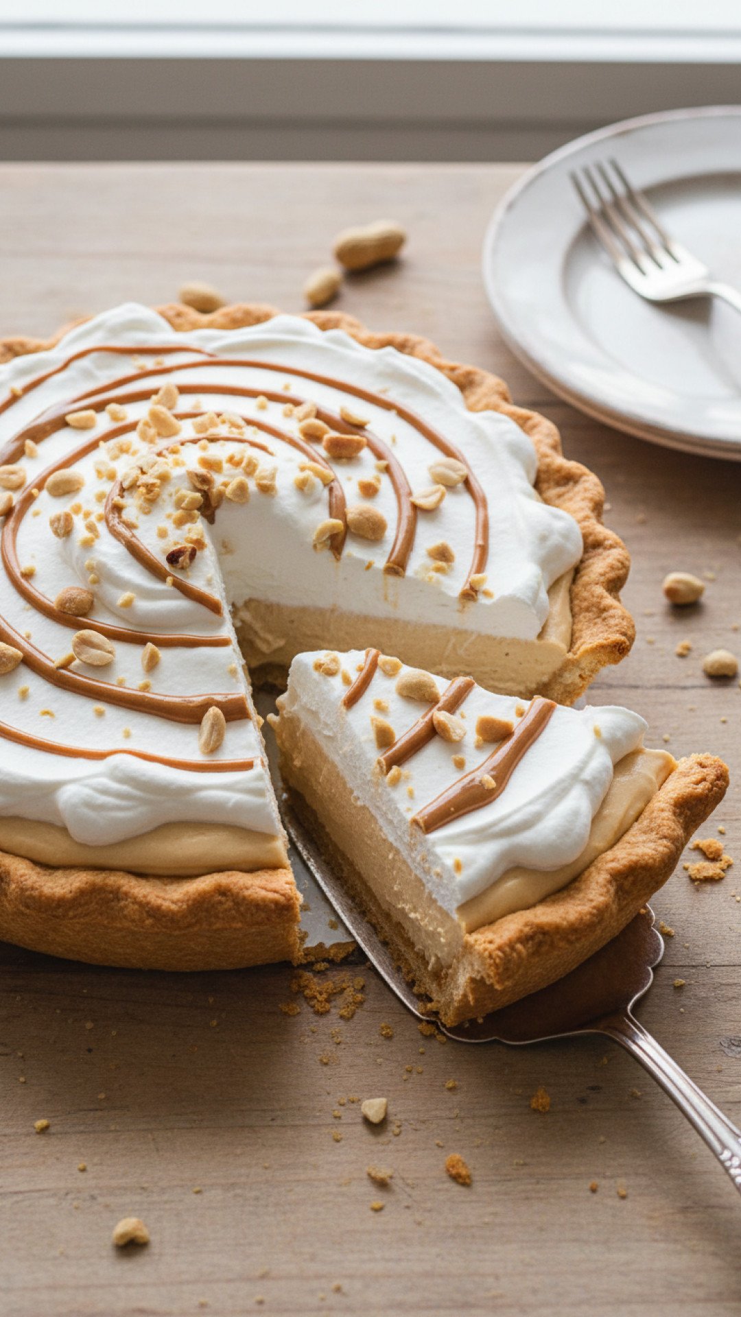 Amish Peanut Butter Cream Pie Preparation