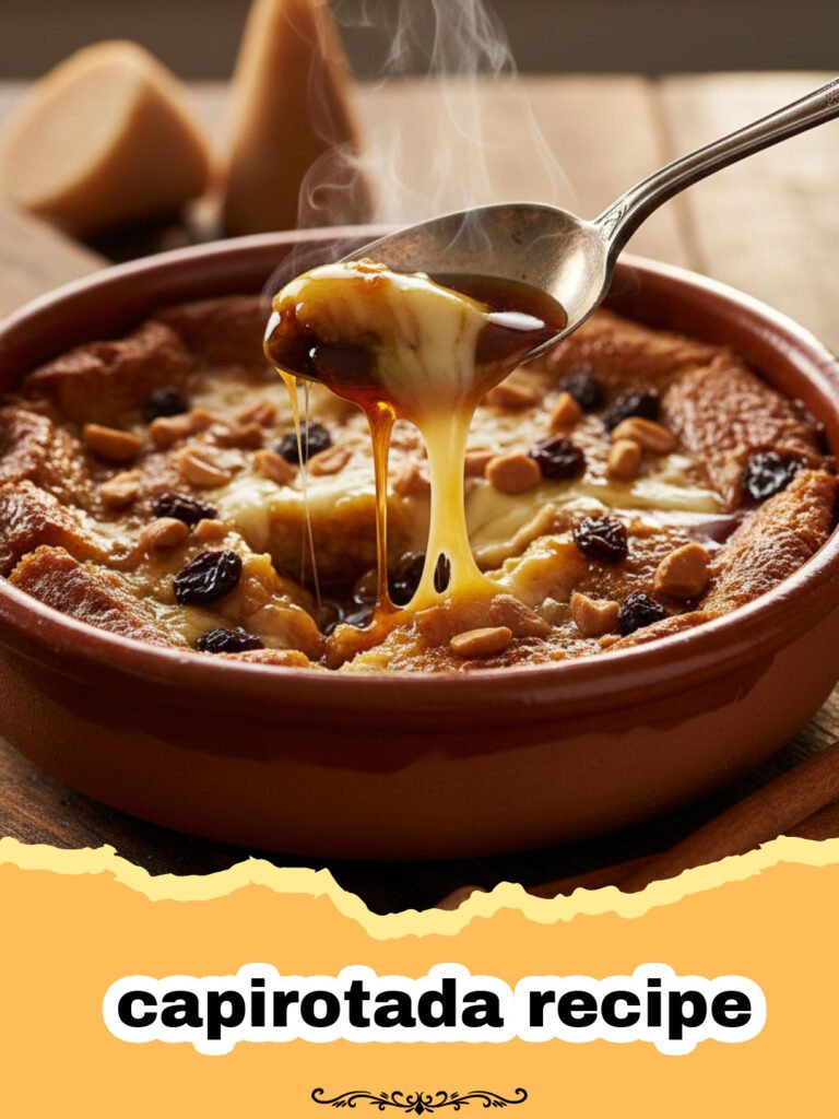 The Ultimate Traditional Capirotada Recipe: A Taste of Mexican Heritage 5 capirotada recipe - Close-up of a traditional Mexican Capirotada with melted cheese and dried fruits.