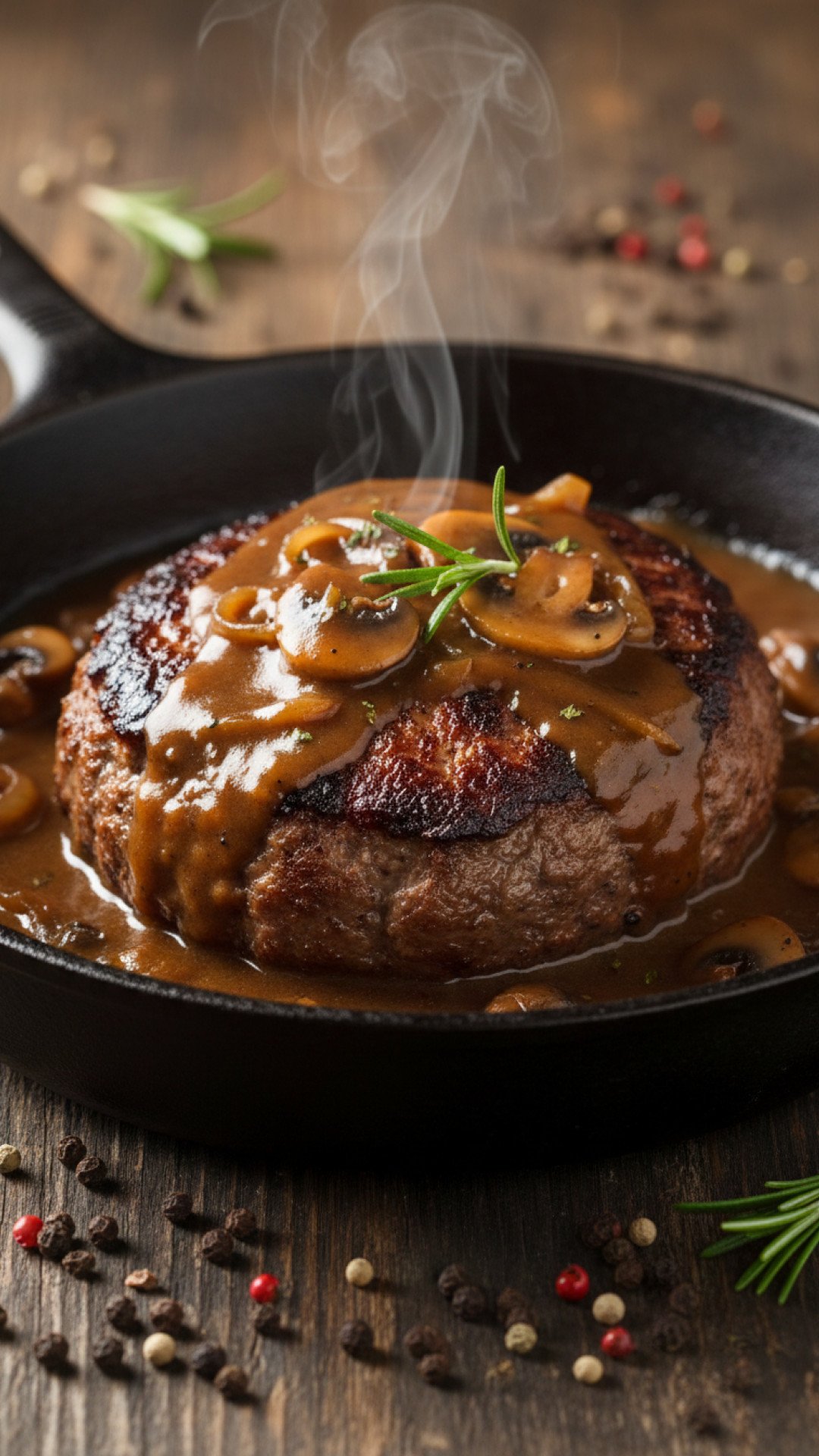 The Ultimate Classic Salisbury Steak Recipe with Rich Mushroom Gravy 4 Best Salisbury Steak Recipe with Rich Mushroom Gravy Preparation