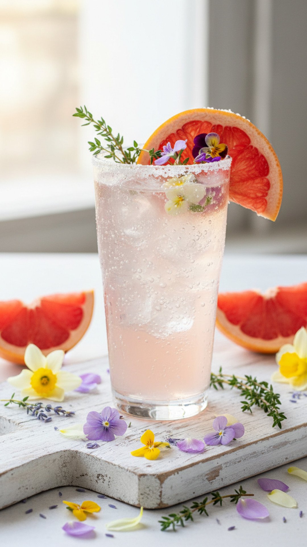 Blushing Berry Bliss Spring Mocktail Preparation