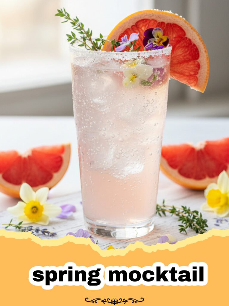 spring mocktail - Two glasses of vibrant red Blushing Berry Bliss Spring Mocktail, garnished with fresh strawberries and basil, on a light background.