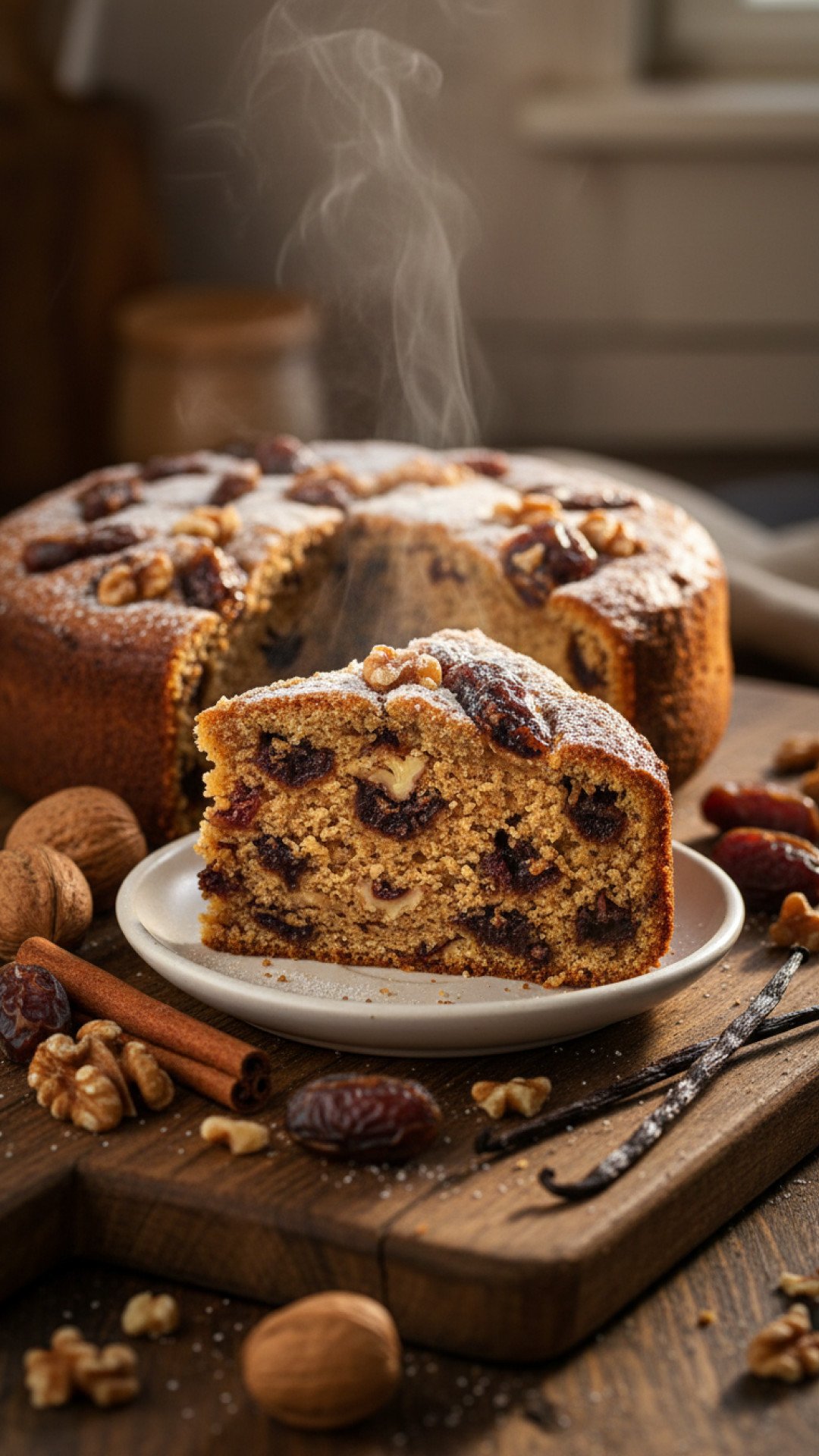 Classic Date and Walnut Cake Preparation