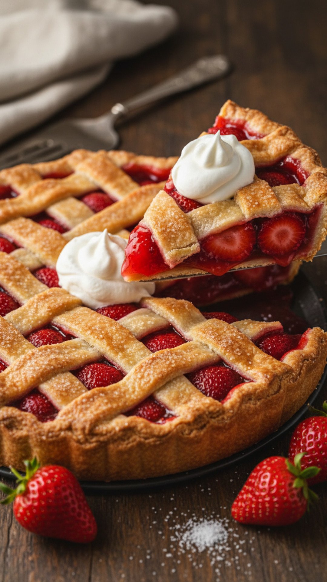 Classic Fresh Strawberry Pie Preparation