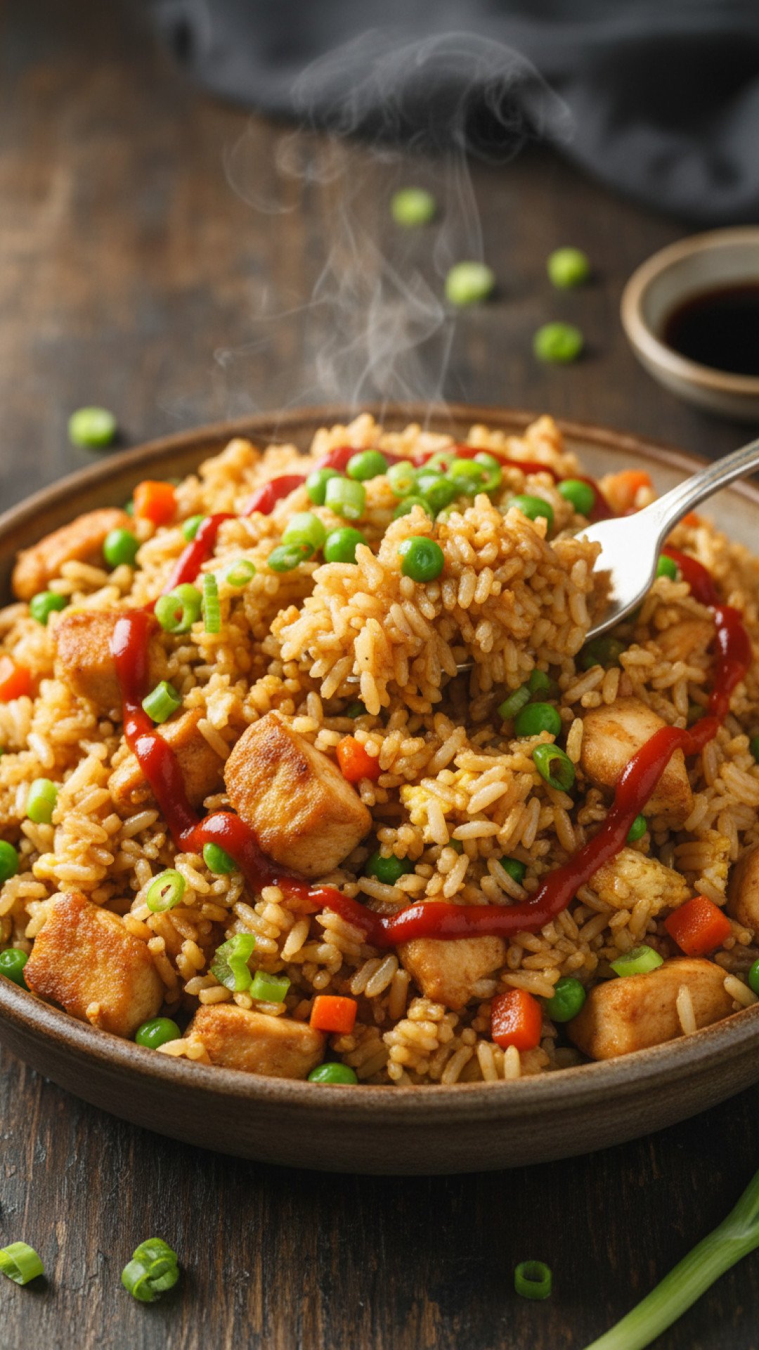 Classic Homemade Chicken Fried Rice Preparation