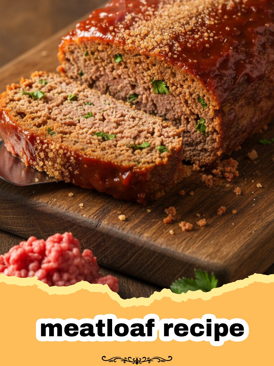 The Absolute Best Juicy Meatloaf Recipe for Home Cooks 3 meatloaf recipe - A thick slice of glazed meatloaf on a white plate with mashed potatoes.
