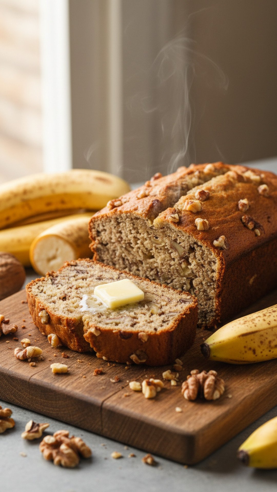 Classic Moist Banana Bread Preparation