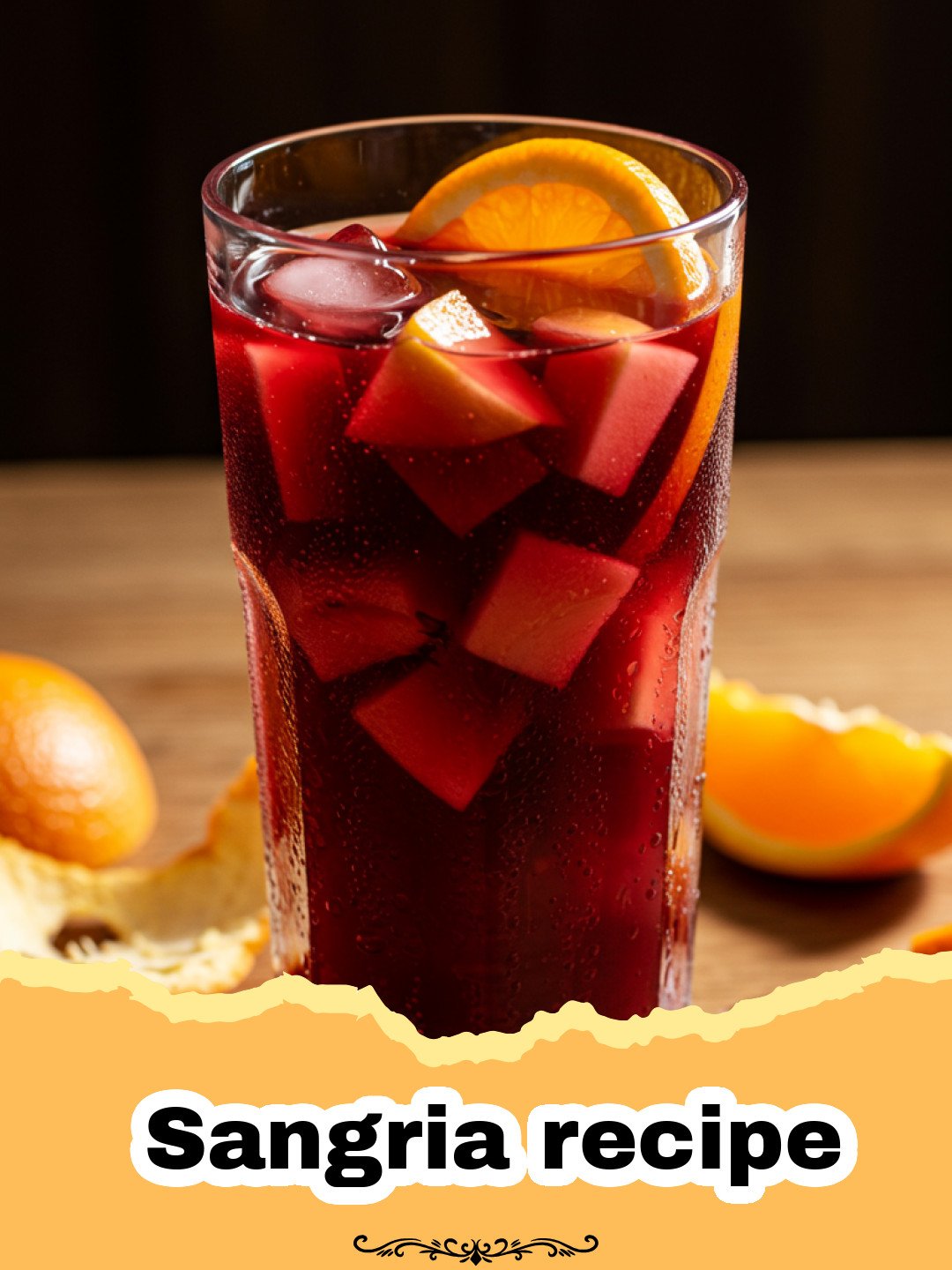 The Ultimate Classic Red Wine Sangria Recipe for Every Occasion 3 Sangria recipe - A glass pitcher filled with deep red sangria and slices of citrus and apples.