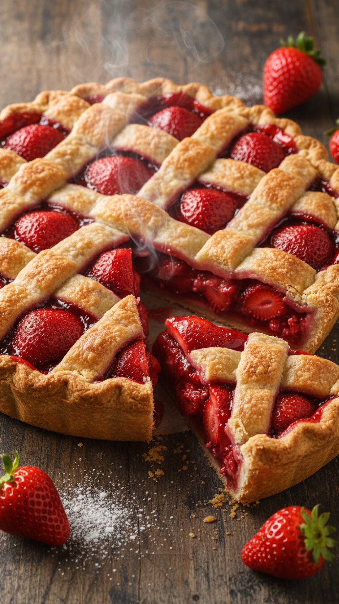 Classic Shoney's Strawberry Pie Preparation
