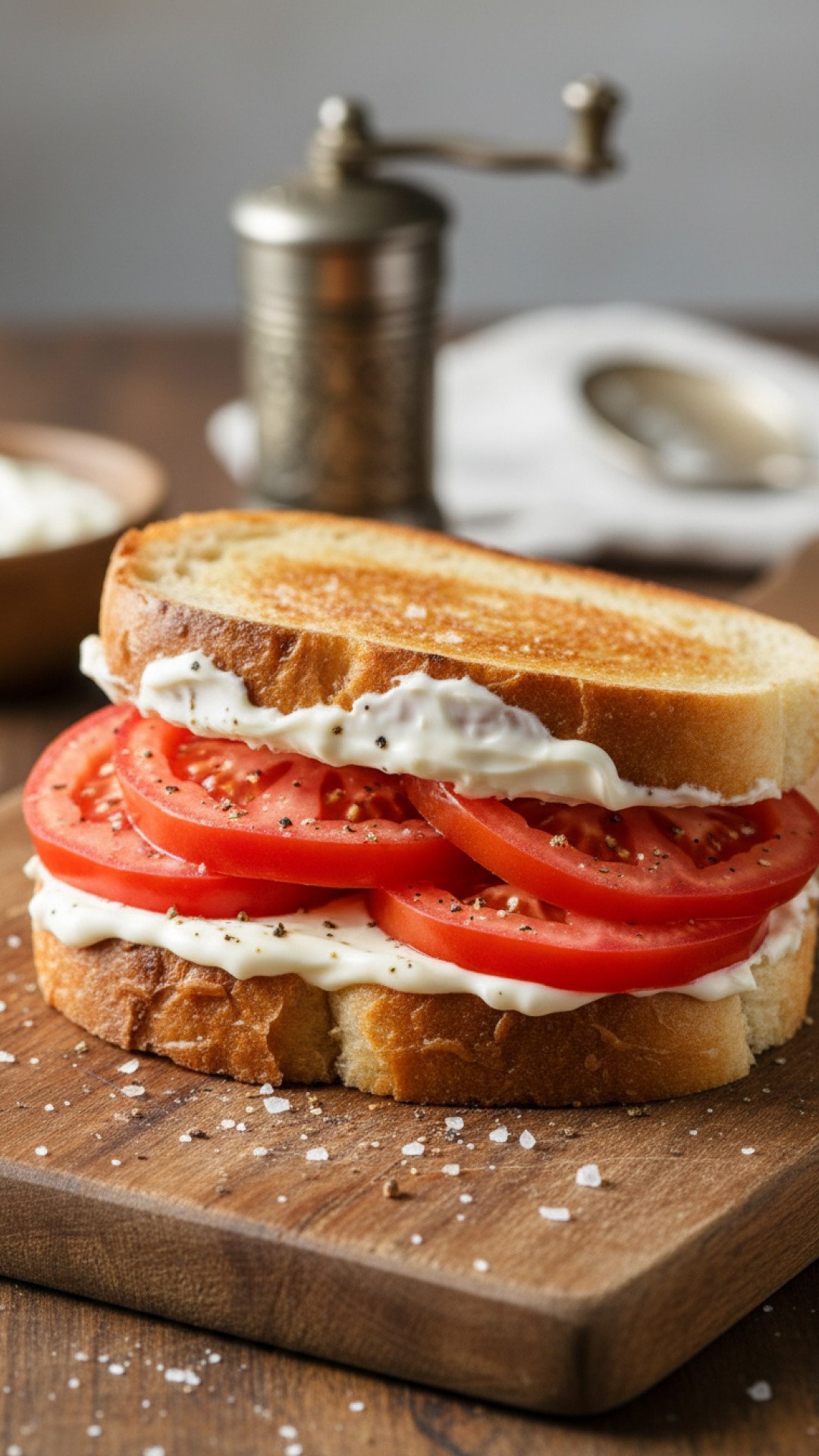 Classic Southern Tomato Sandwich Preparation