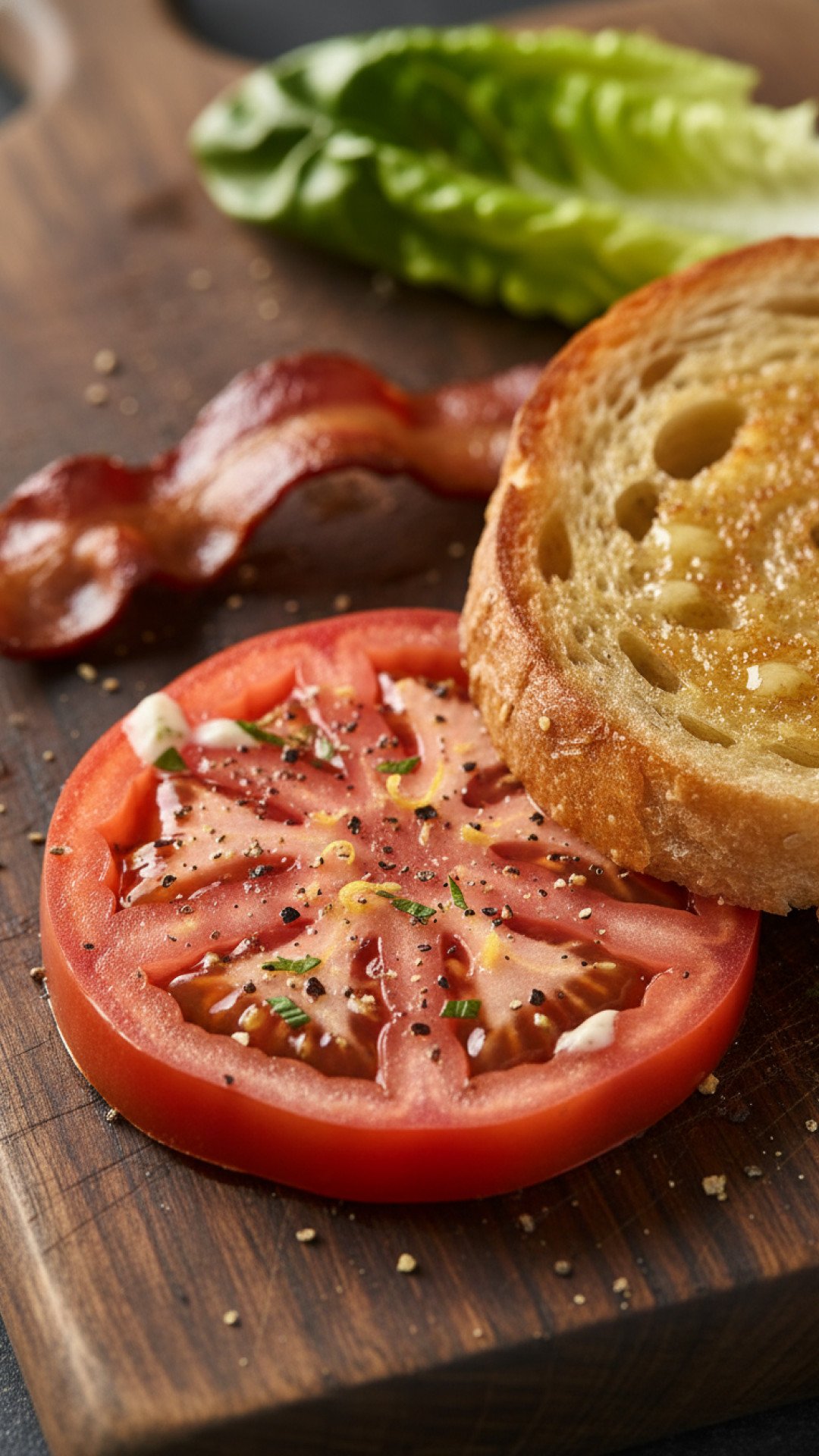 Classic Southern Tomato Sandwich Preparation
