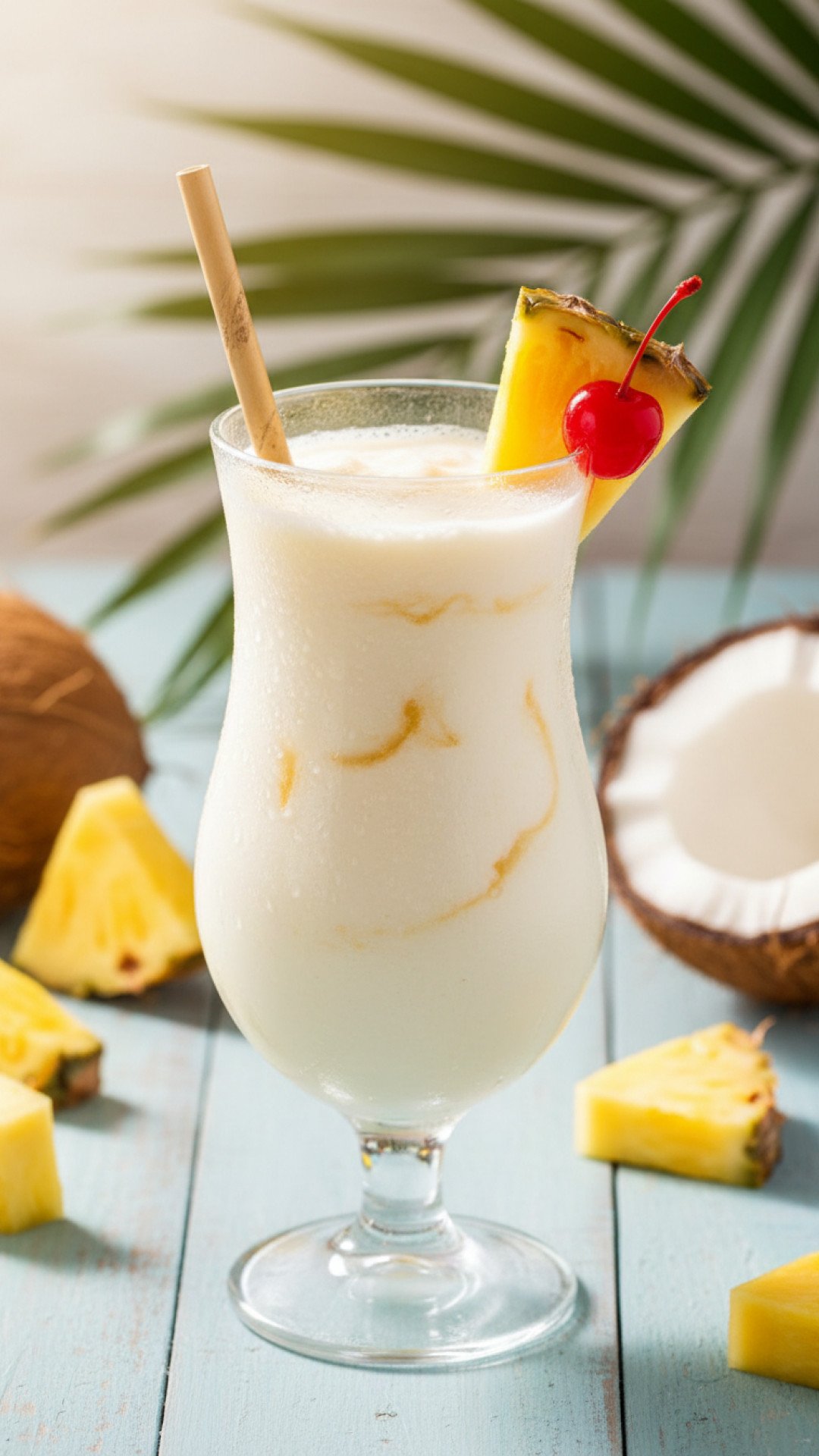 Classic Virgin Piña Colada Preparation