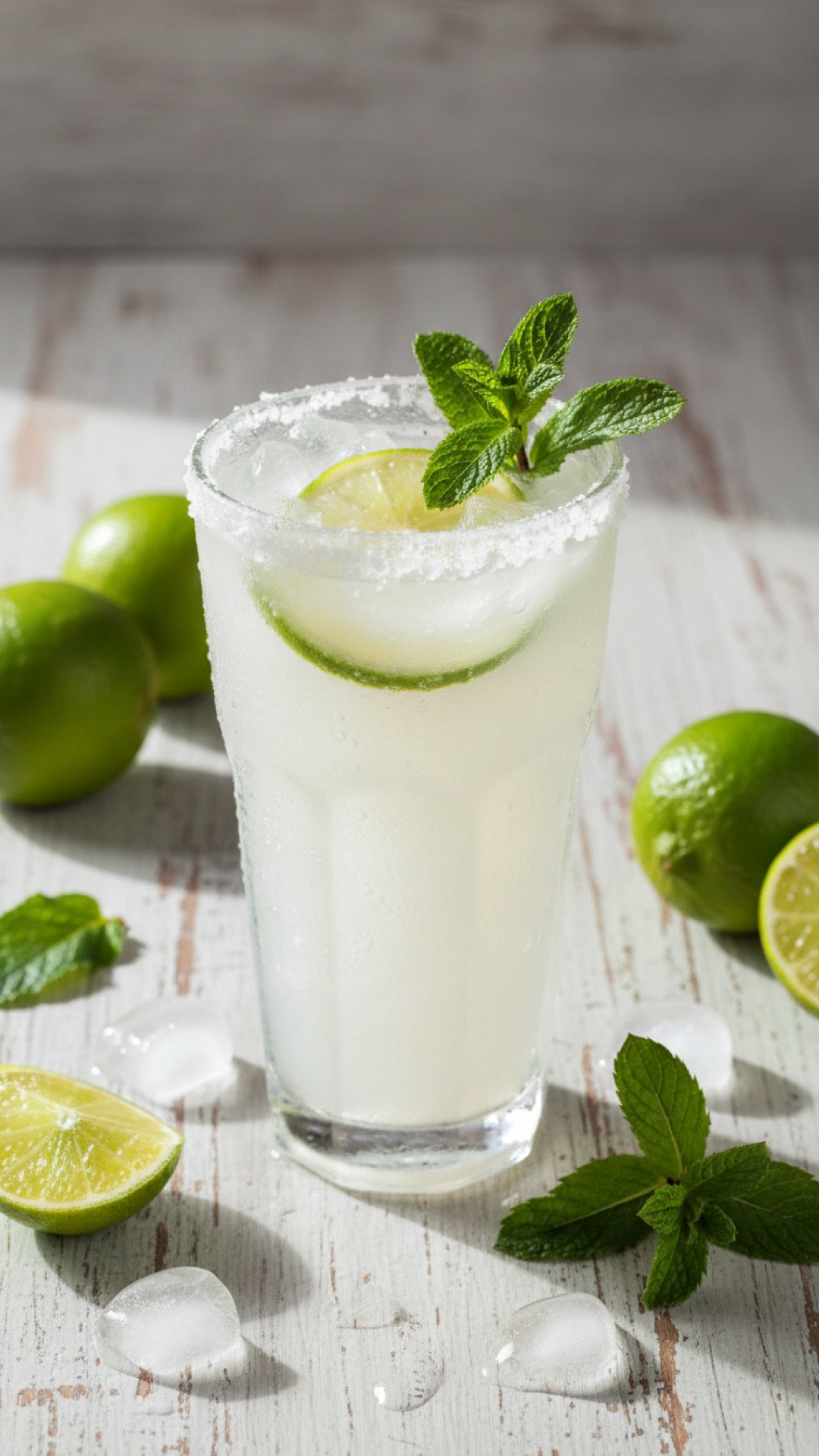 Coconut Mojito Mocktail Preparation