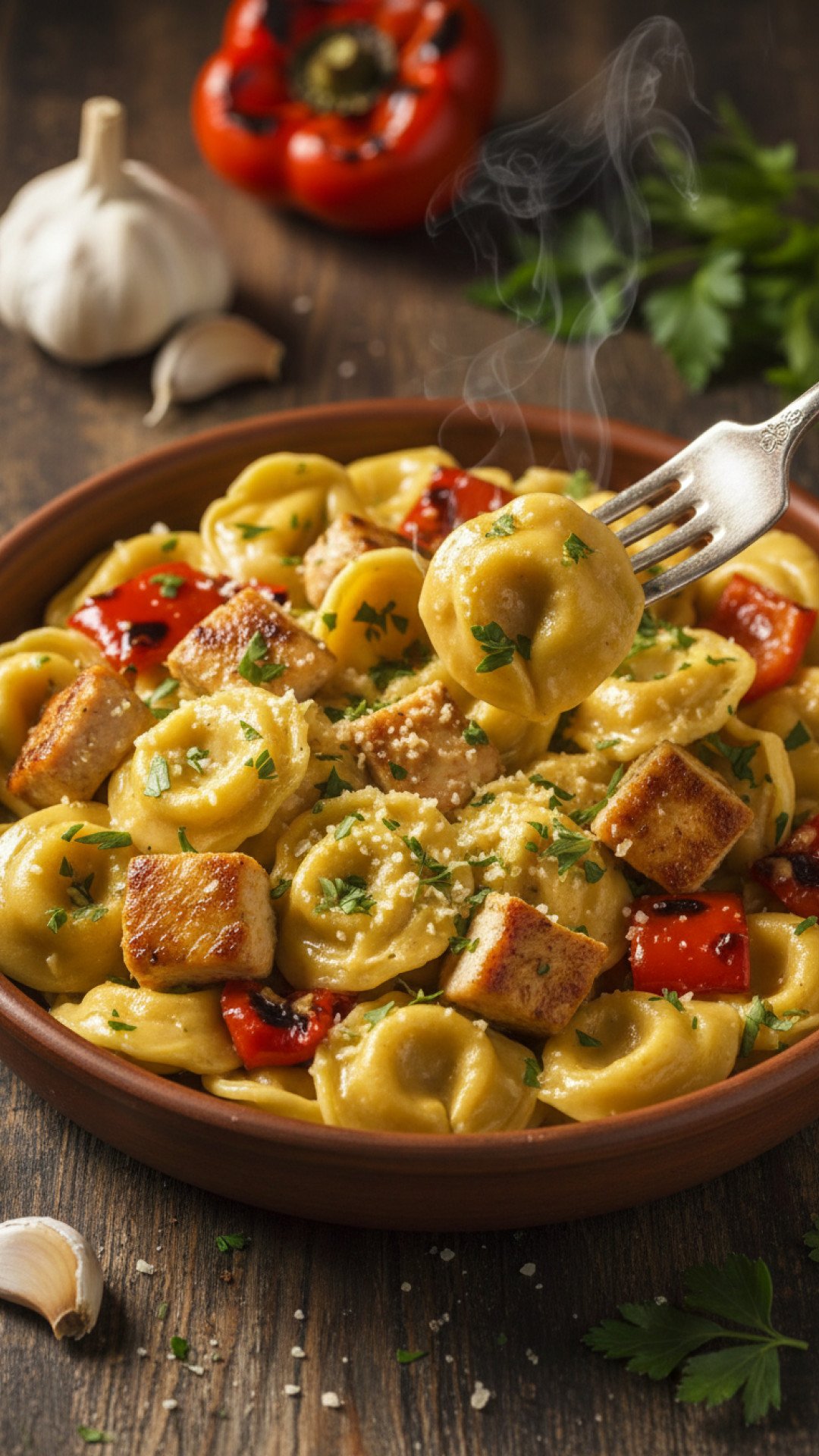 The Ultimate Cowboy Butter Garlic Chicken Tortellini: A Flavorful Weeknight Delight 4 Cowboy Butter Garlic Chicken Tortellini Preparation