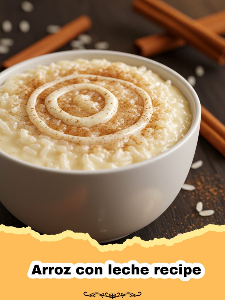The Most Comforting Arroz Con Leche: A Creamy Family Favorite 5 Arroz con leche recipe - A bowl of creamy Arroz con leche topped with ground cinnamon and a cinnamon stick.