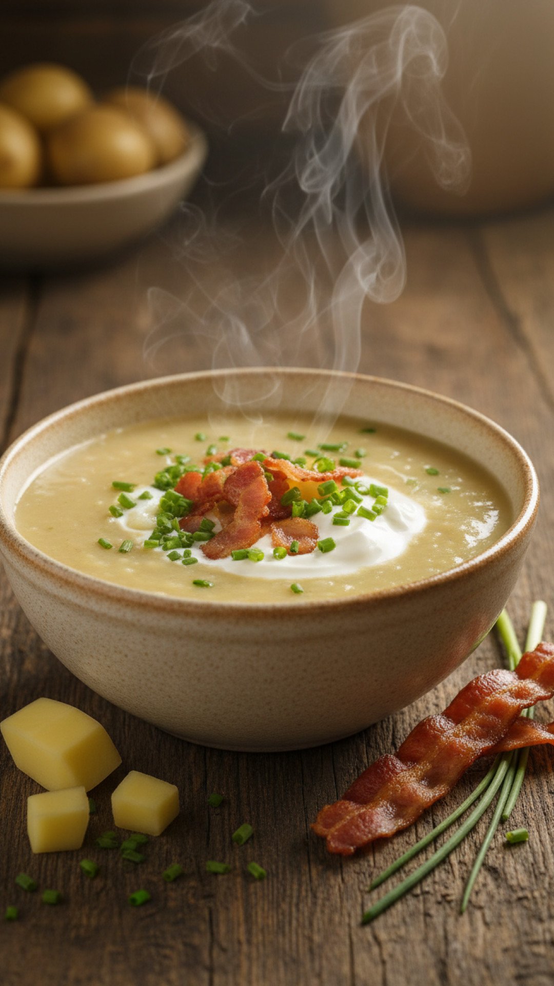 The Ultimate Comforting Homemade Potato Soup Recipe 4 Creamy Homemade Potato Soup Preparation