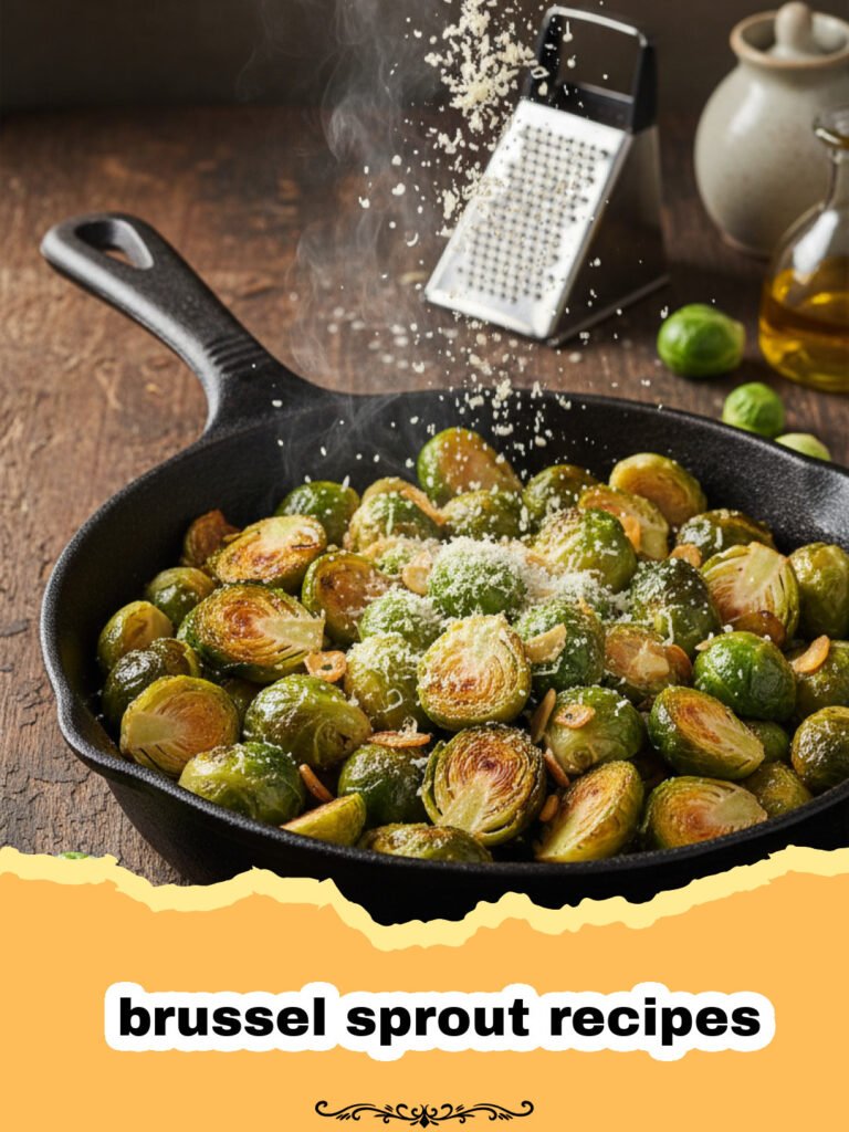 brussel sprout recipes - Crispy balsamic roasted Brussels sprouts in a serving bowl, garnished with fresh herbs.