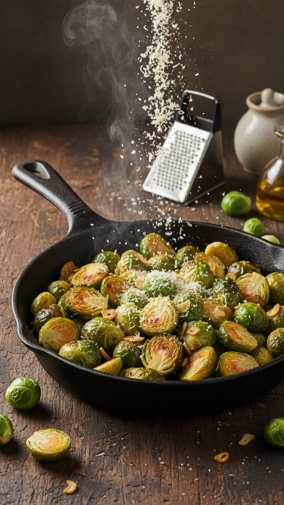Crispy Balsamic Roasted Brussels Sprouts Preparation