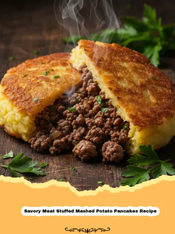 The Ultimate Savory Meat Stuffed Mashed Potato Pancakes Recipe