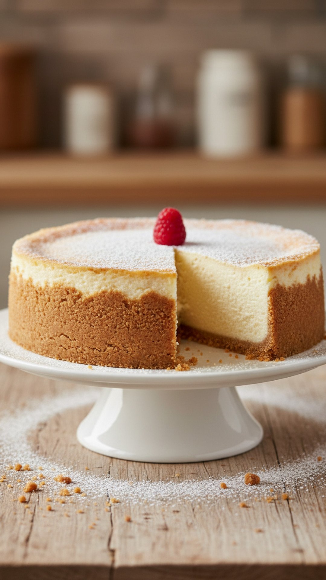 Easy 4 Ingredient Homemade Cheesecake Preparation