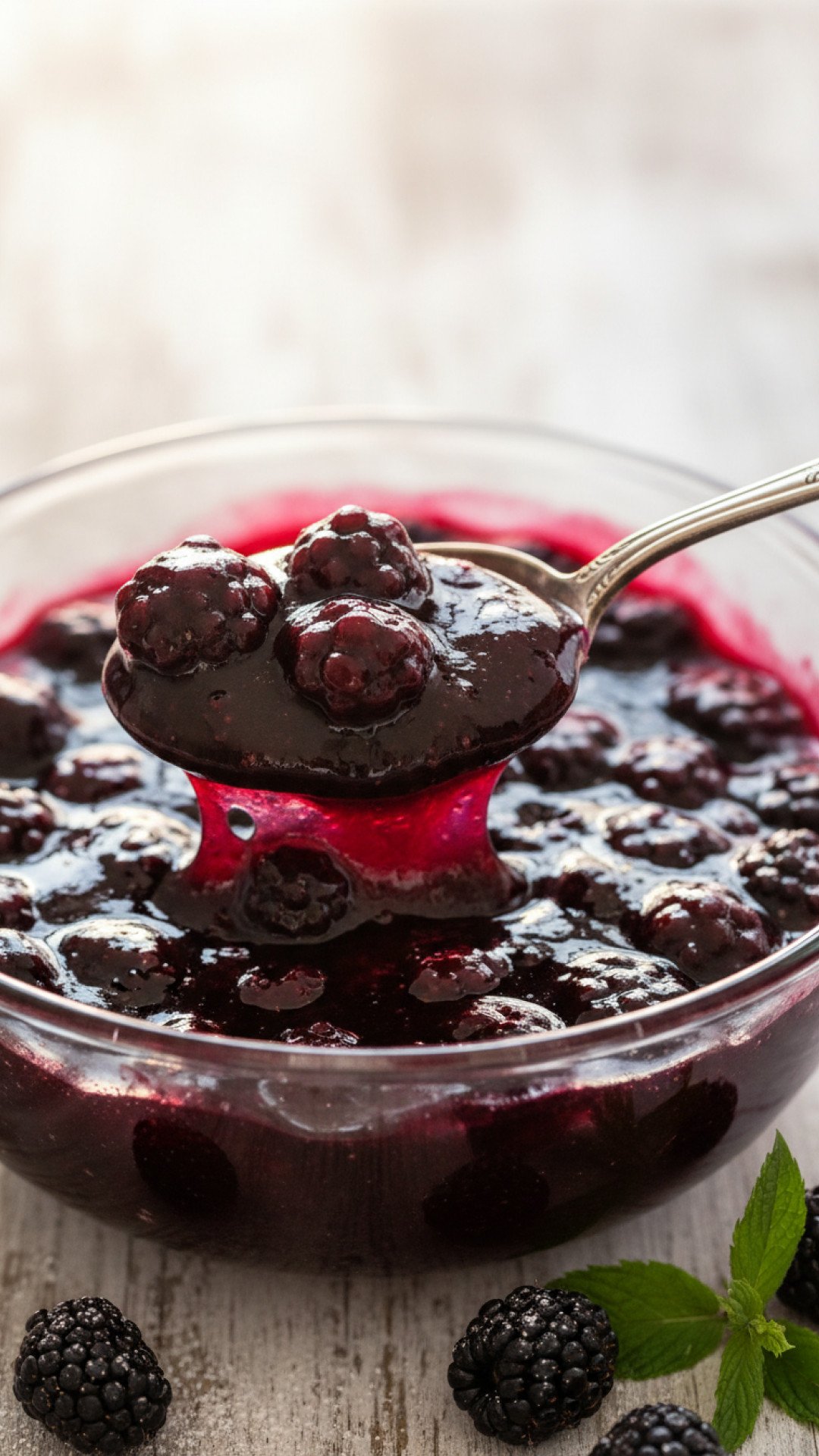 Easy & Glossy Fresh Blackberry Pie Filling Preparation