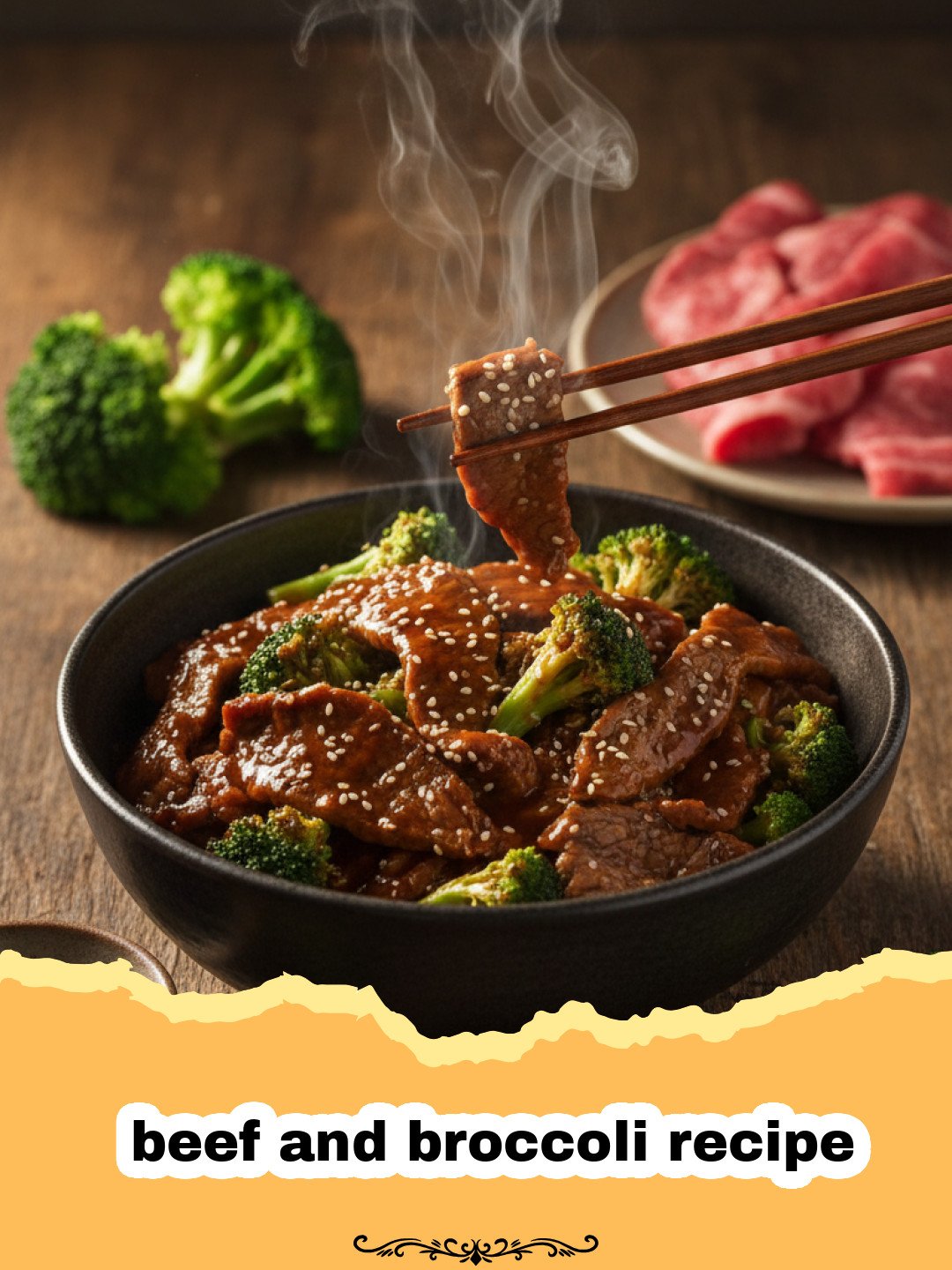 Restaurant-Quality Beef and Broccoli at Home: Your Ultimate Guide 3 beef and broccoli recipe - Plate of homemade beef and broccoli stir-fry with rice, garnished with sesame seeds