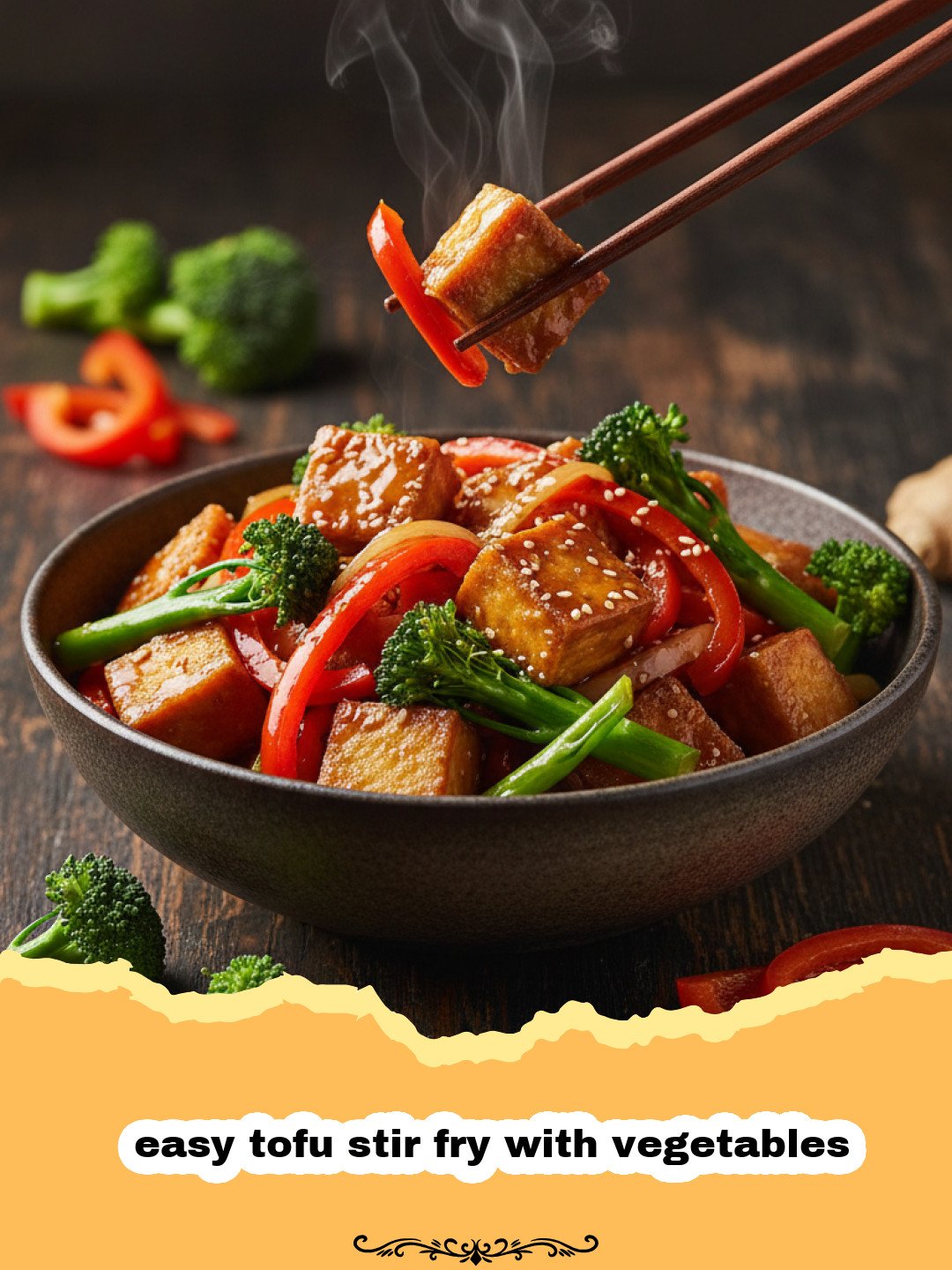 The Ultimate Easy Tofu Stir Fry with Vegetables: Your Weeknight Lifesaver! 3 easy tofu stir fry with vegetables - Vibrant easy tofu stir fry with colorful vegetables and crispy tofu in a wok.