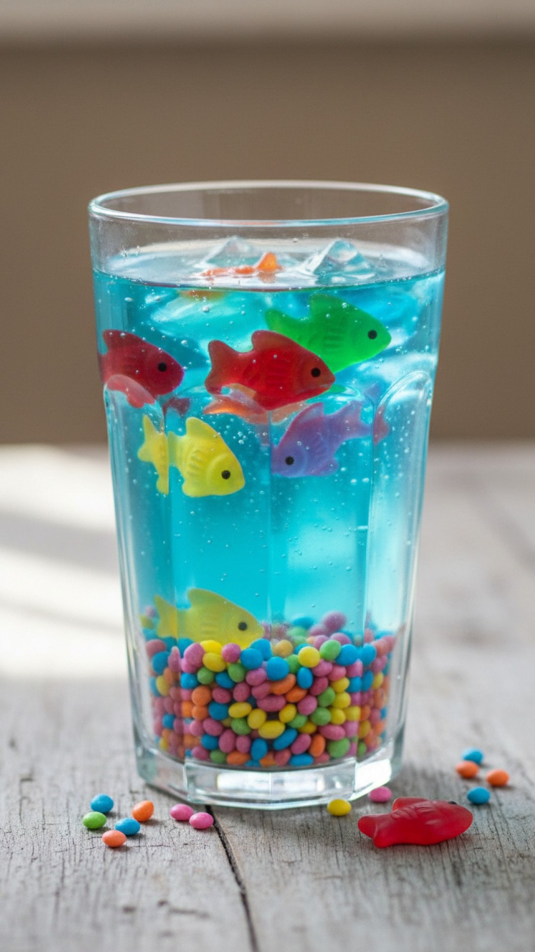 Edible Aquarium Jello Cups Preparation
