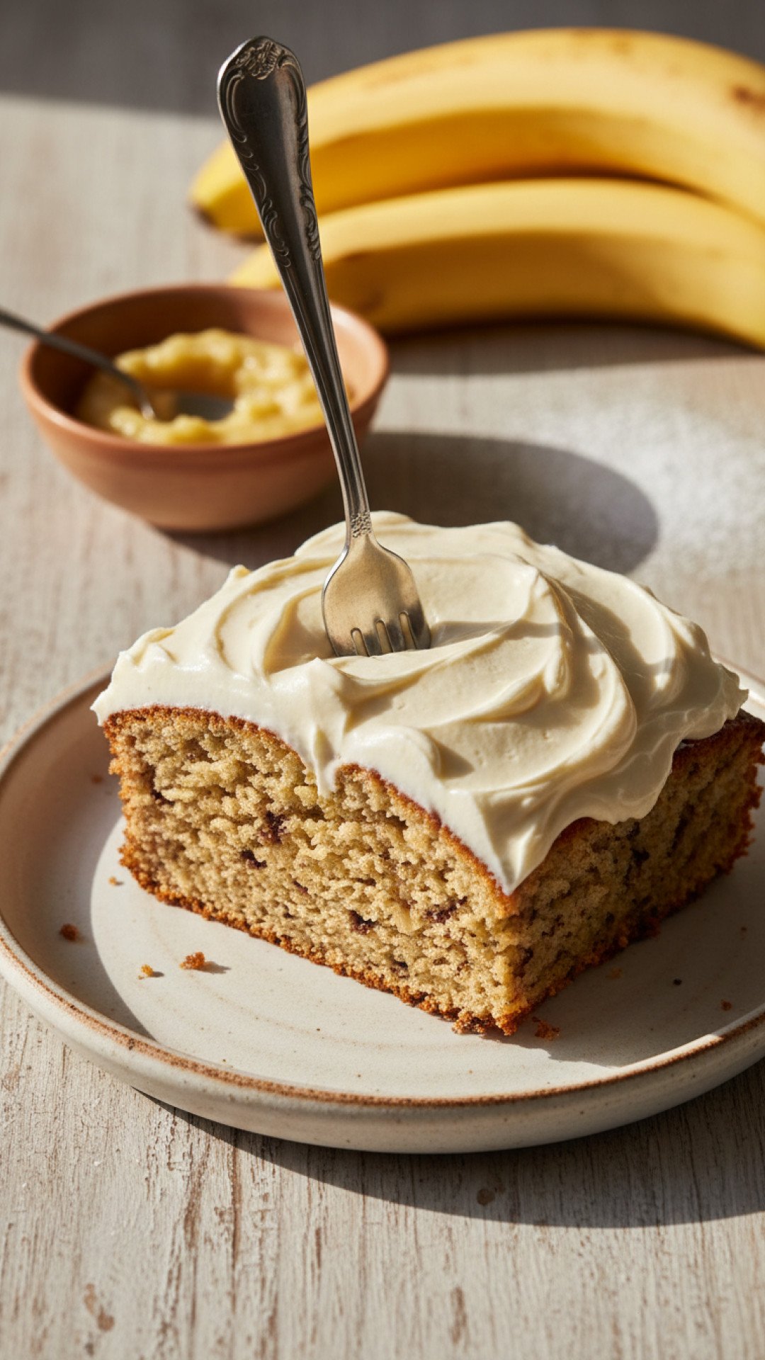 Heavenly Banana Bread Cake with Cream Cheese Frosting Preparation