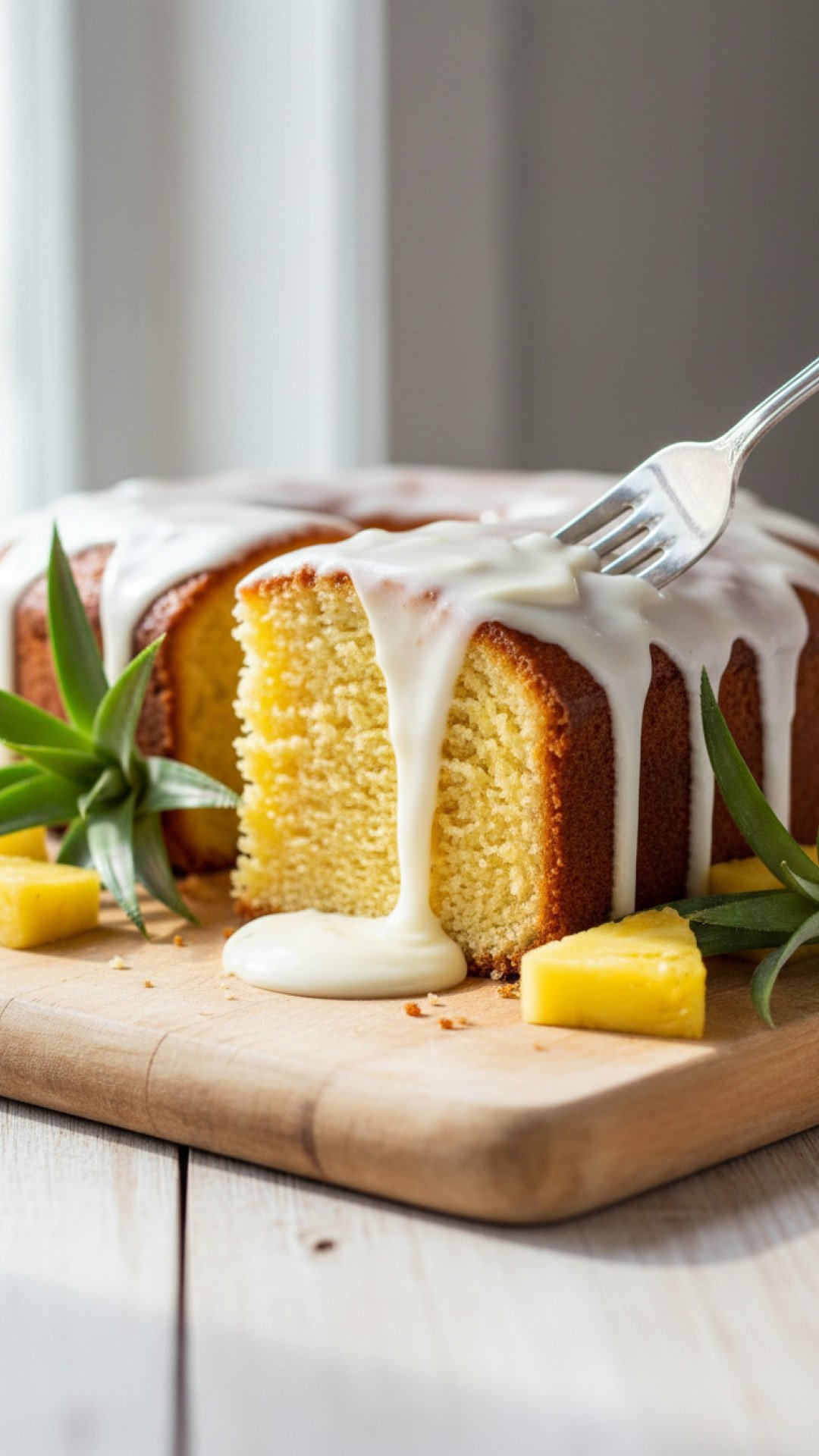 Heavenly Pineapple Cream Cheese Pound Cake Preparation