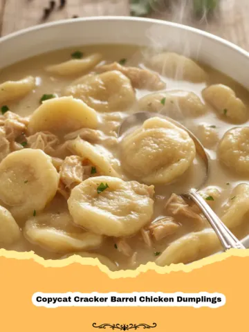 The Ultimate Comfort: Copycat Cracker Barrel Chicken and Dumplings from Scratch